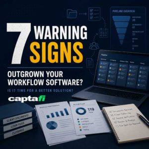 Workflow software warning signs — pipeline dashboard, client files, and checklist for financial and legal firms